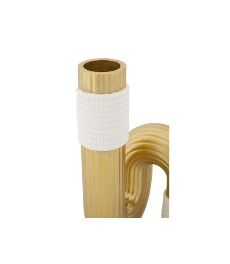 Vase Design en Résine Bann 18cm Or
