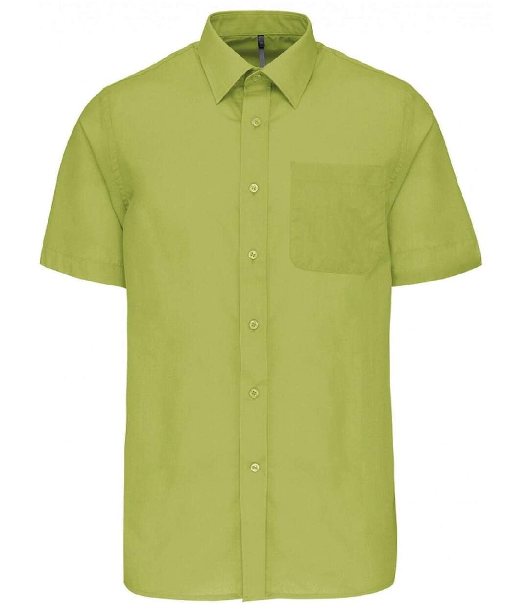 Chemise popeline manches courtes - K551- vert lime - homme