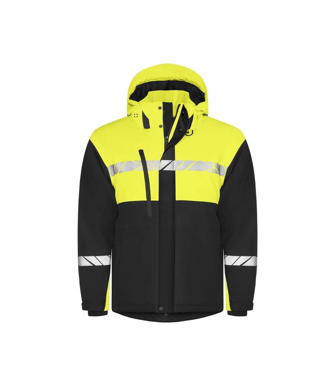 Doudoune Softshell Progression Homme Noir Jaune Projob-1