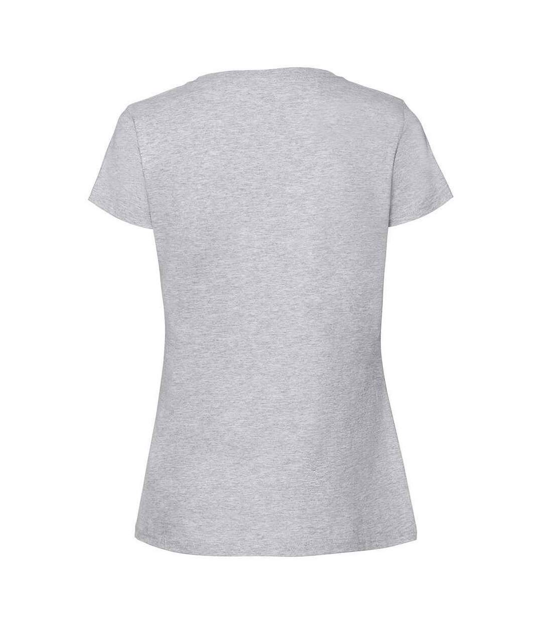 T-shirt Premium Femme Gris Chiné Fruit Of The Loom-2