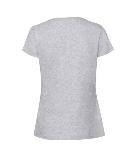 T-shirt Premium Femme Gris Chiné Fruit Of The Loom