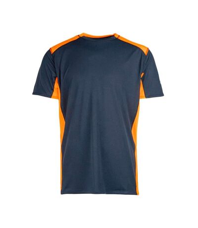 T-shirt marine/orange homme best mountain rando - l