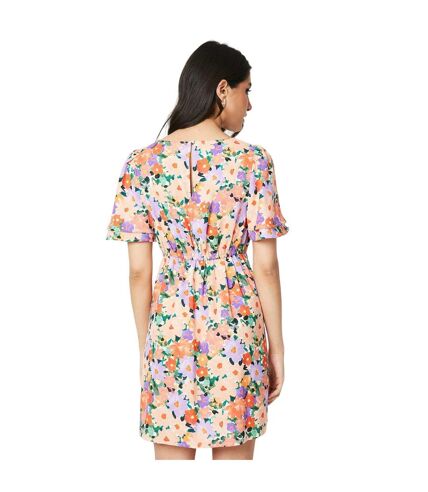 Dorothy Perkins Womens/Ladies Floral Empire Seam Angel Sleeve Mini Dress (Multicolored) - UTDP5207