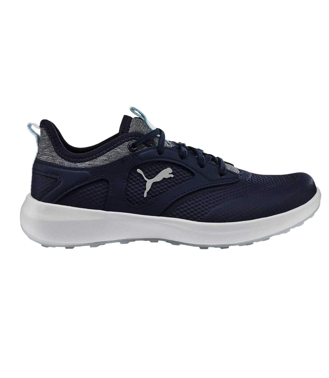 Womens/ladies Ignite Malibu Spikeless Golf Shoes Navy Ice Blue Puma-1