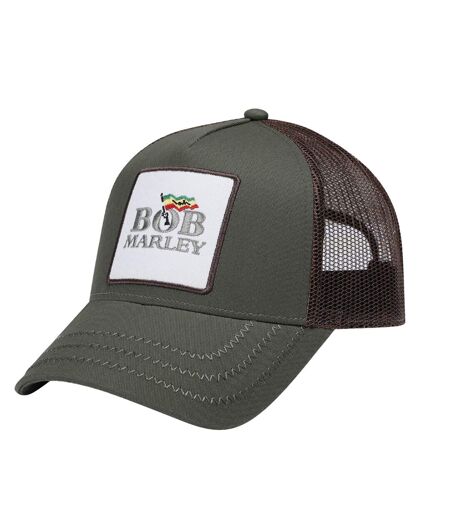 Bob Marley Trucker Cap Green Black Amplified