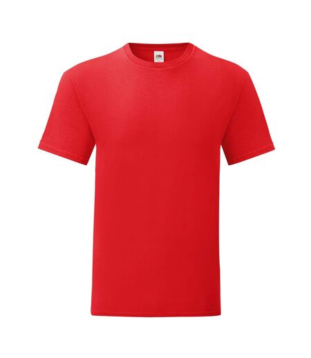 T-shirt Iconic Adulte Rouge Fruit Of The Loom