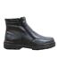 Roamers Mens Twin Zip Faux Fur Thermal Warm Lined Boots (Black) - UTDF226