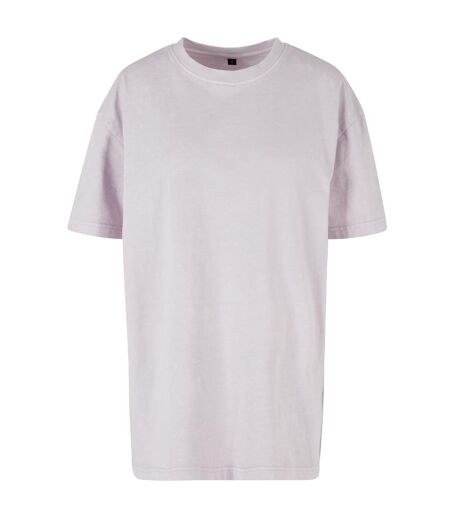 T-shirt Surdimensionné À Délavage Acide Femmes/ladies Lilas Doux Build Your Brand