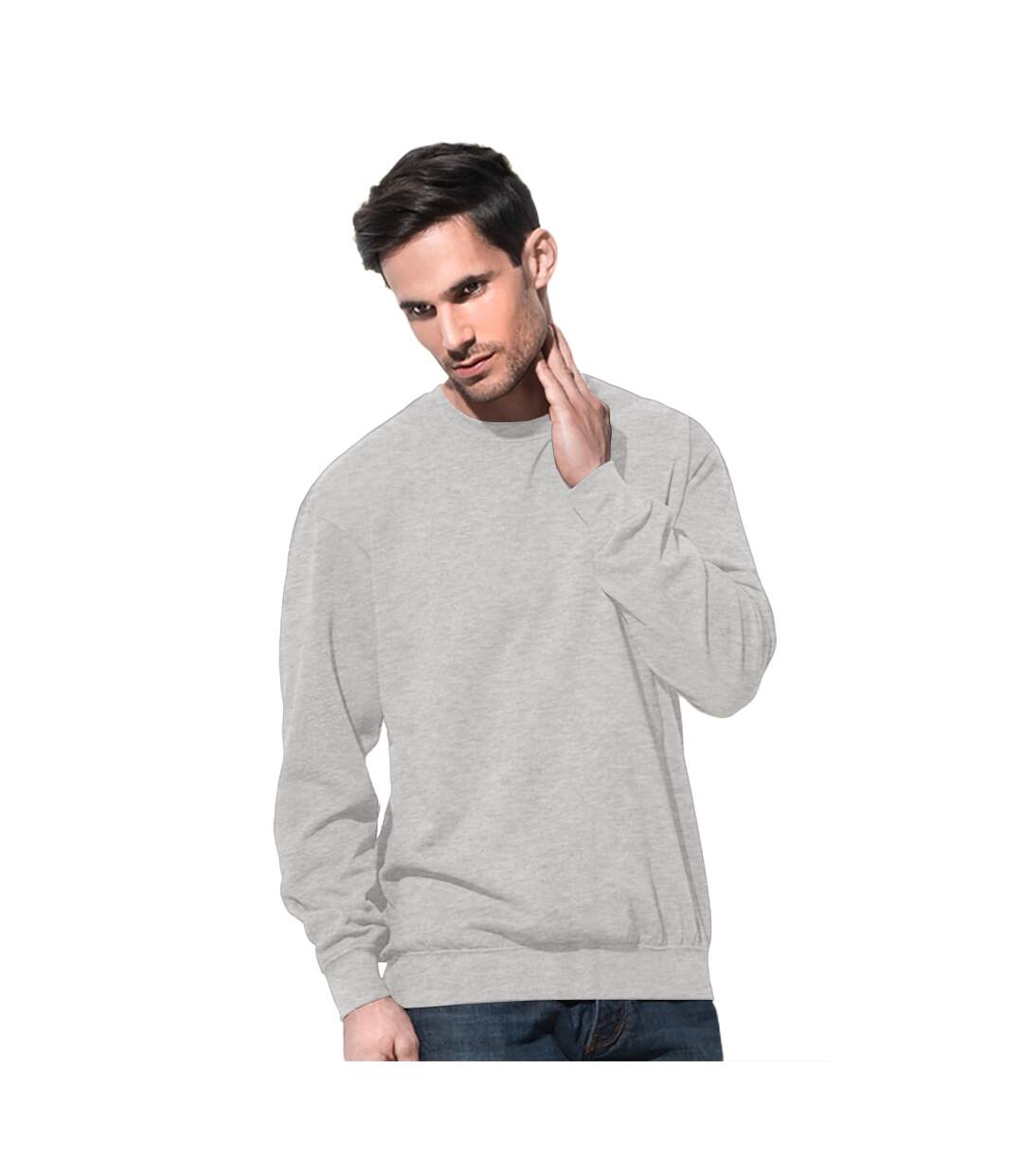 Stedman Mens Classic Sweat (Heather Grey) - UTAB286-1