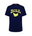 Womens/ladies Banana Cotton T-shirt Navy Biba-2