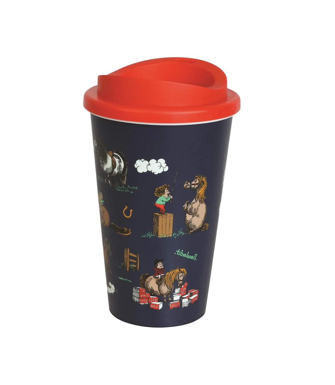 Mug de voyage thelwell collection practice makes perfect taille unique rouge / bleu marine Hy-1