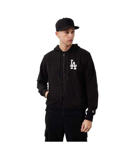 Mens League Los Angeles Dodgers Full Zip Hoodie Black New Era
