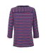 Womens/ladies Baylette Ii Striped T-shirt Navy Regatta-3
