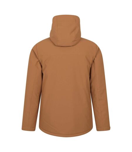 Mens Langdon Water Resistant Padded Parka Tan Mountain Warehouse