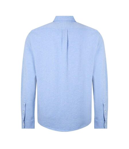Mens Premium Cotton Button-down Shirt Blue Heather Ralph Lauren