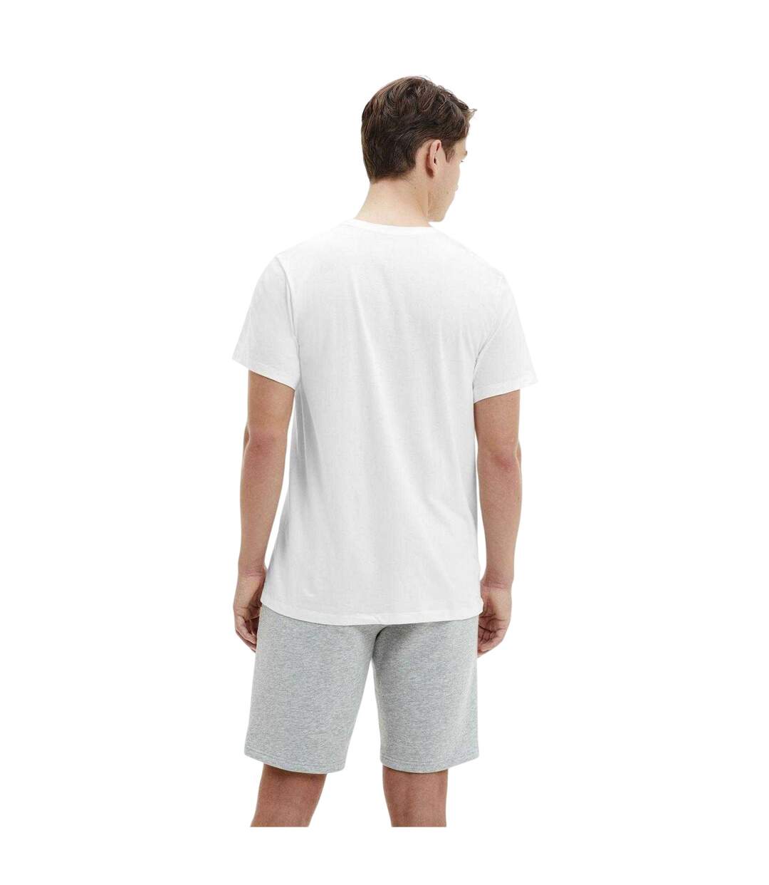 Lot De 3  T-shirts Motif/style Uni Homme Blanc Calvin Klein-4