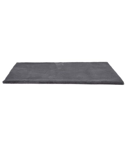Tapis Imitation Fourrure Fin 60x110cm Gris