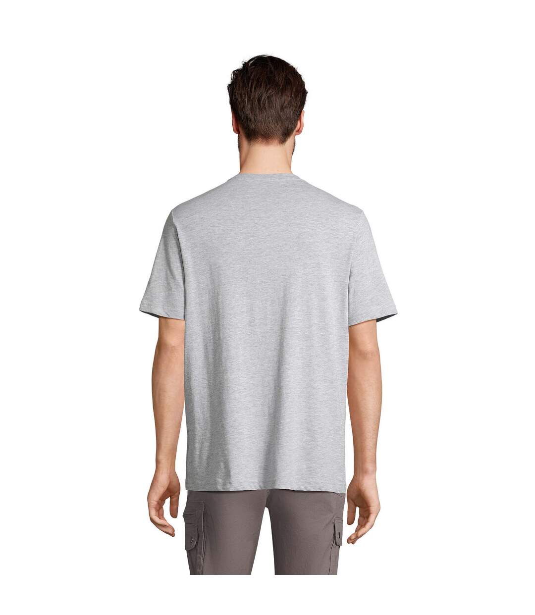 T-shirt Tuner Adulte Gris Clair Chiné SOLS-3