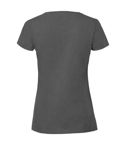 T-shirt iconic femme gris Fruit of the Loom