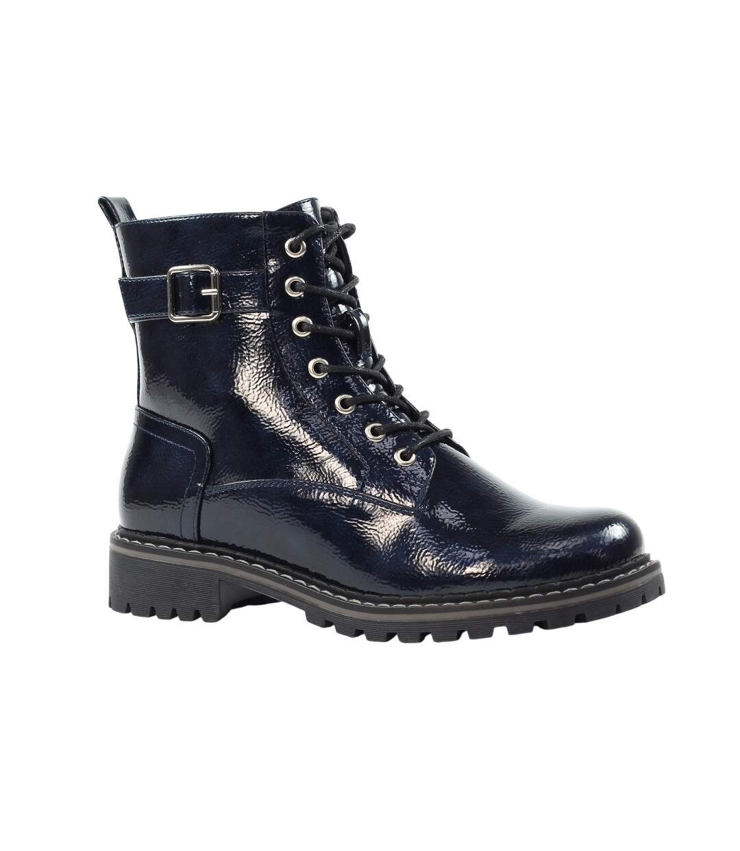 Bottines Parlour Femme Bleu Marine Lunar-2