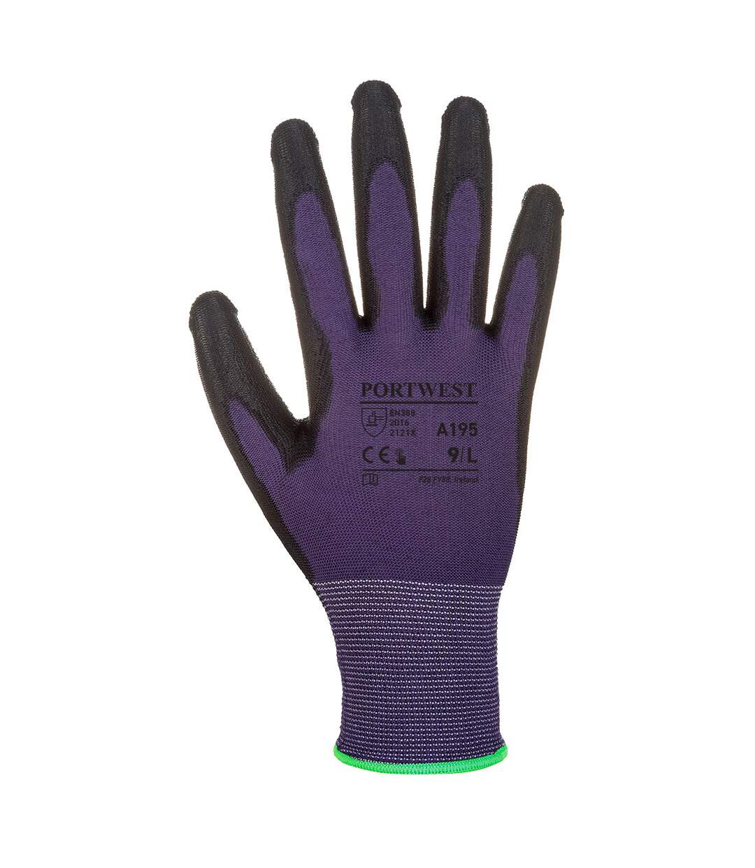 Unisex adult touch screen safety gloves s purple/black Portwest-2