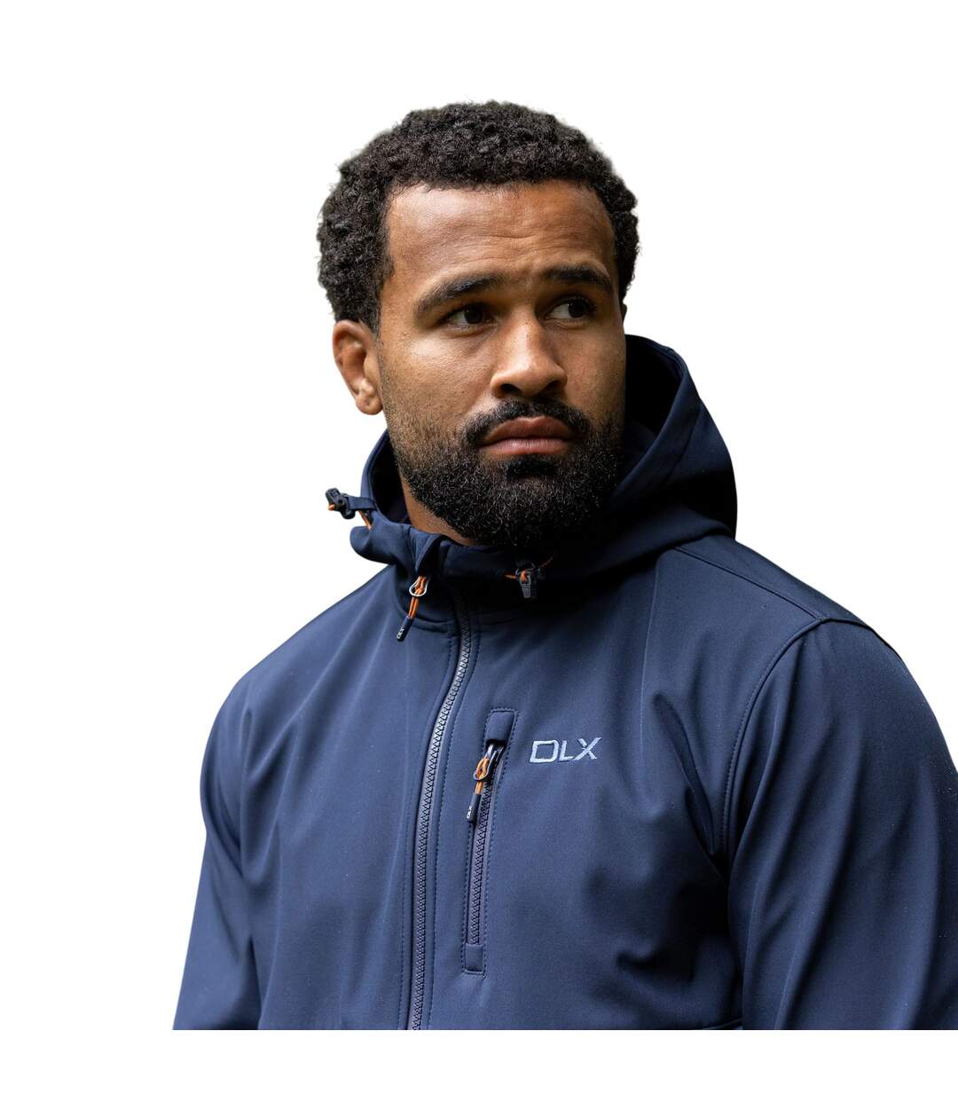 Veste Softshell Imperméable À Capuche Motif/style Blocs De Couleurs Flanagan Homme Bleu Marine Trespass-4