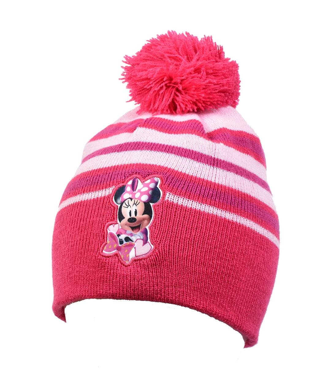 Bonnet fantaisie LICENCE Ultra doux pour Fille 2022-0807 MINNIE Fuschia-1