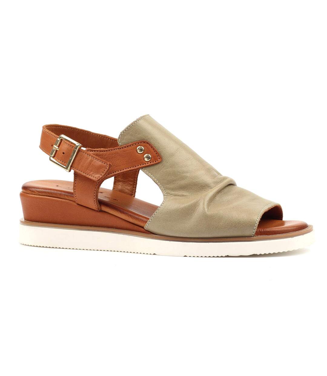 Sandales Steffi Femme Vert Kaki Lunar-1