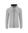 Clique Mens Classic Melange Full Zip Hoodie (Gray)