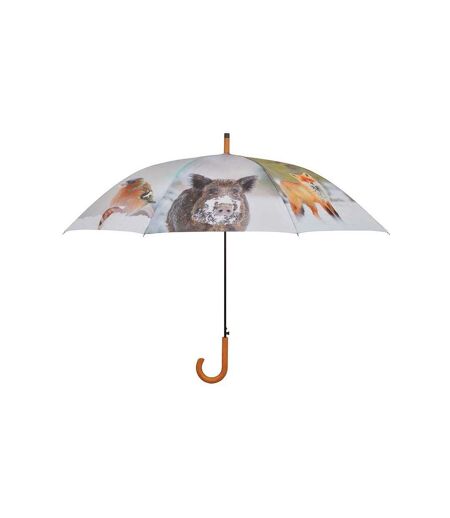 Grand parapluie bois et métal toile polyester Hiver