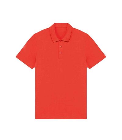 Native Spirit Mens Jersey Polo Shirt (Paprika Red)