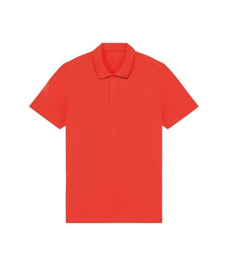 Native Spirit Mens Jersey Polo Shirt (Paprika Red)
