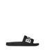 Claquettes Motif/style Logo Aryeh Homme Noir Blanc Boss-1