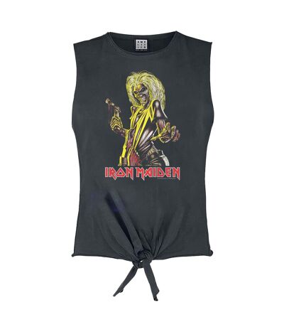 Haut Sans Manches Femme Charbon Jaune Amplified