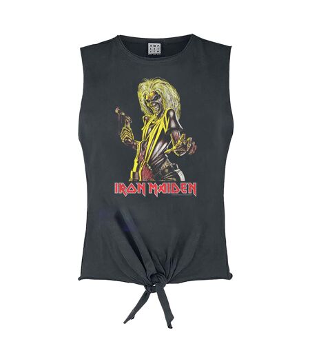 Haut Sans Manches Femme Charbon Jaune Amplified