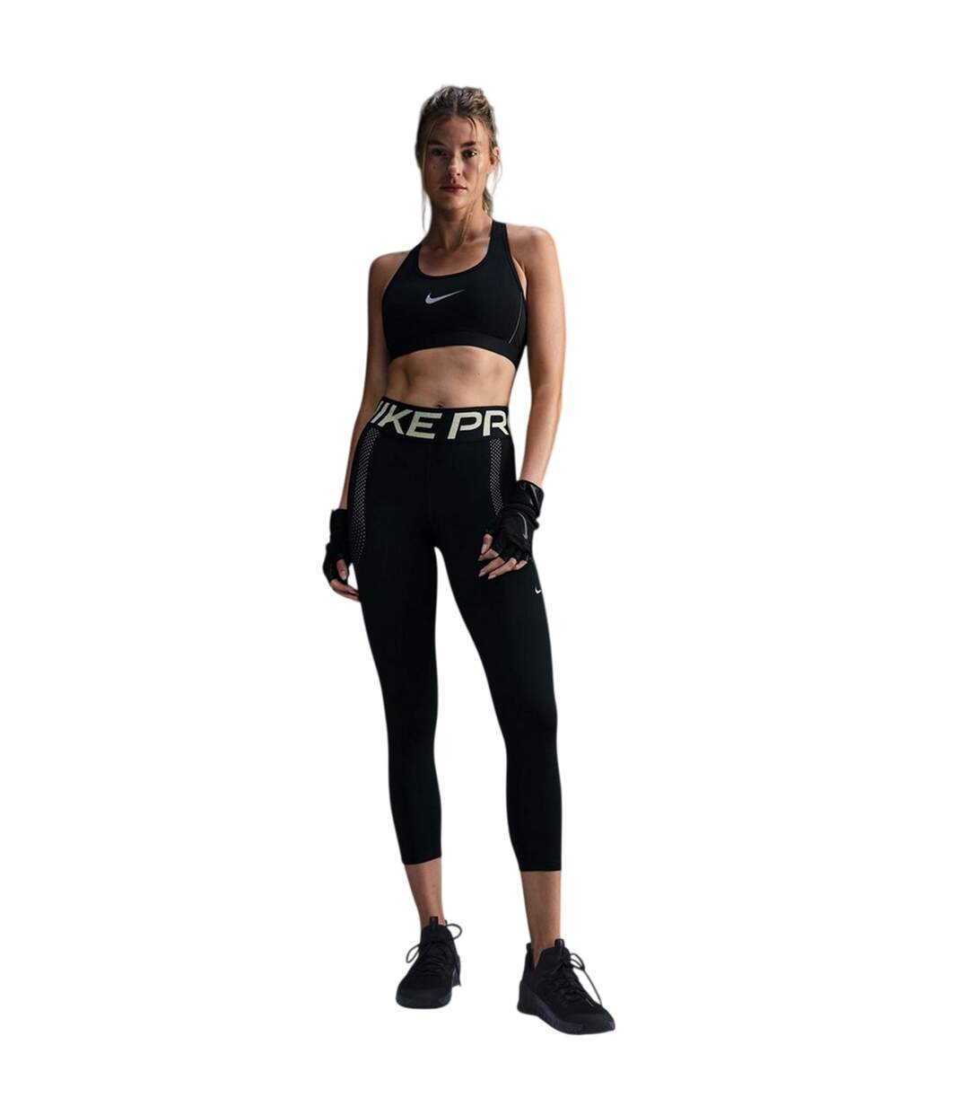Pantalon De Jogging Motif/style Logo Pro Femme Noir Nike-1