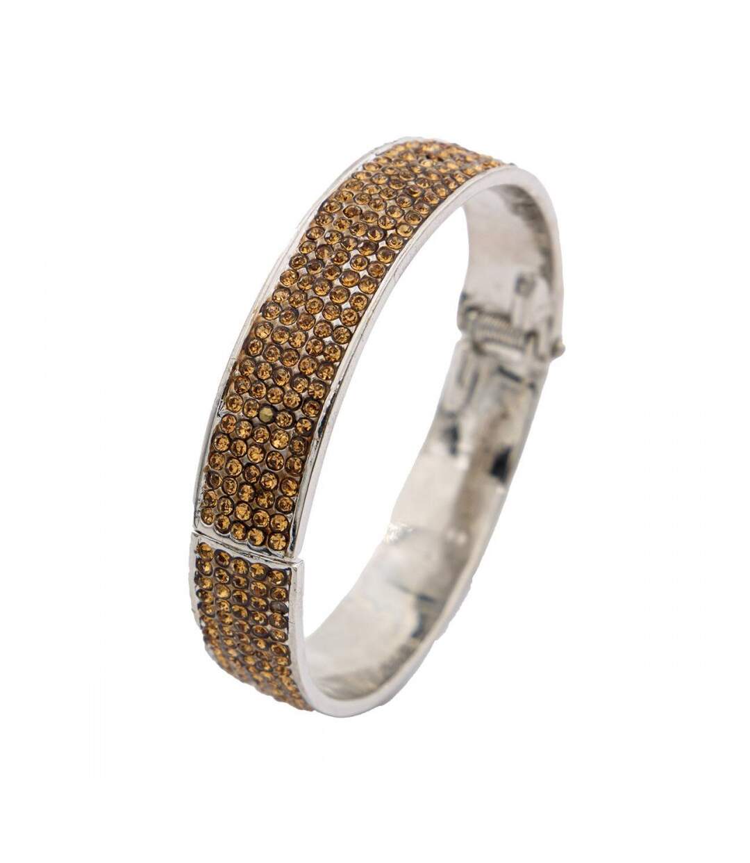 Bracelet Métal Femme Strass Bruns-1