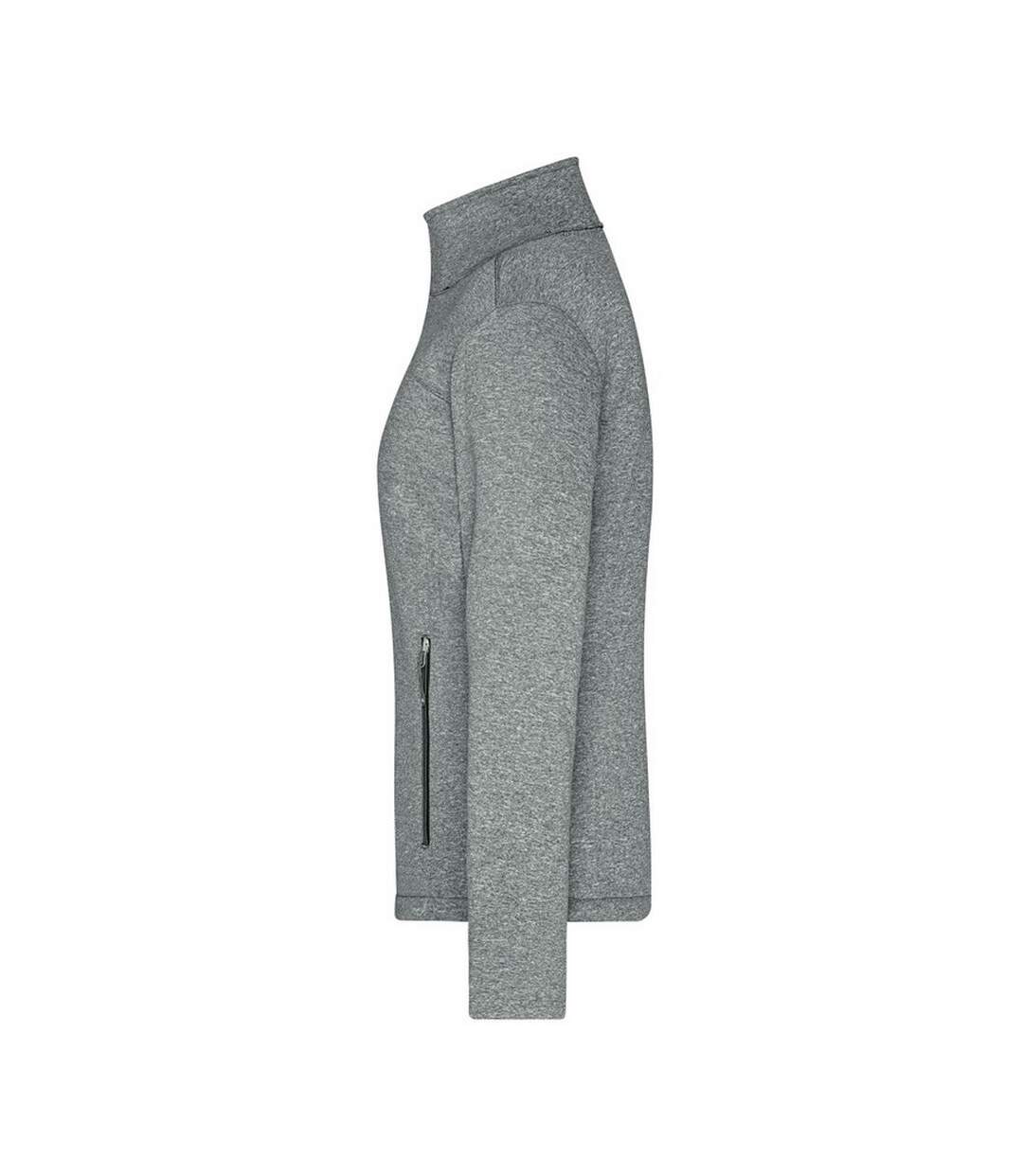 Veste Softshell Femme Noir Foncé Chiné James And Nicholson-4