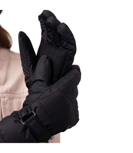 Ladies Soft Shell Waterproof Fleece Lined Winter Thermal Ski Gloves