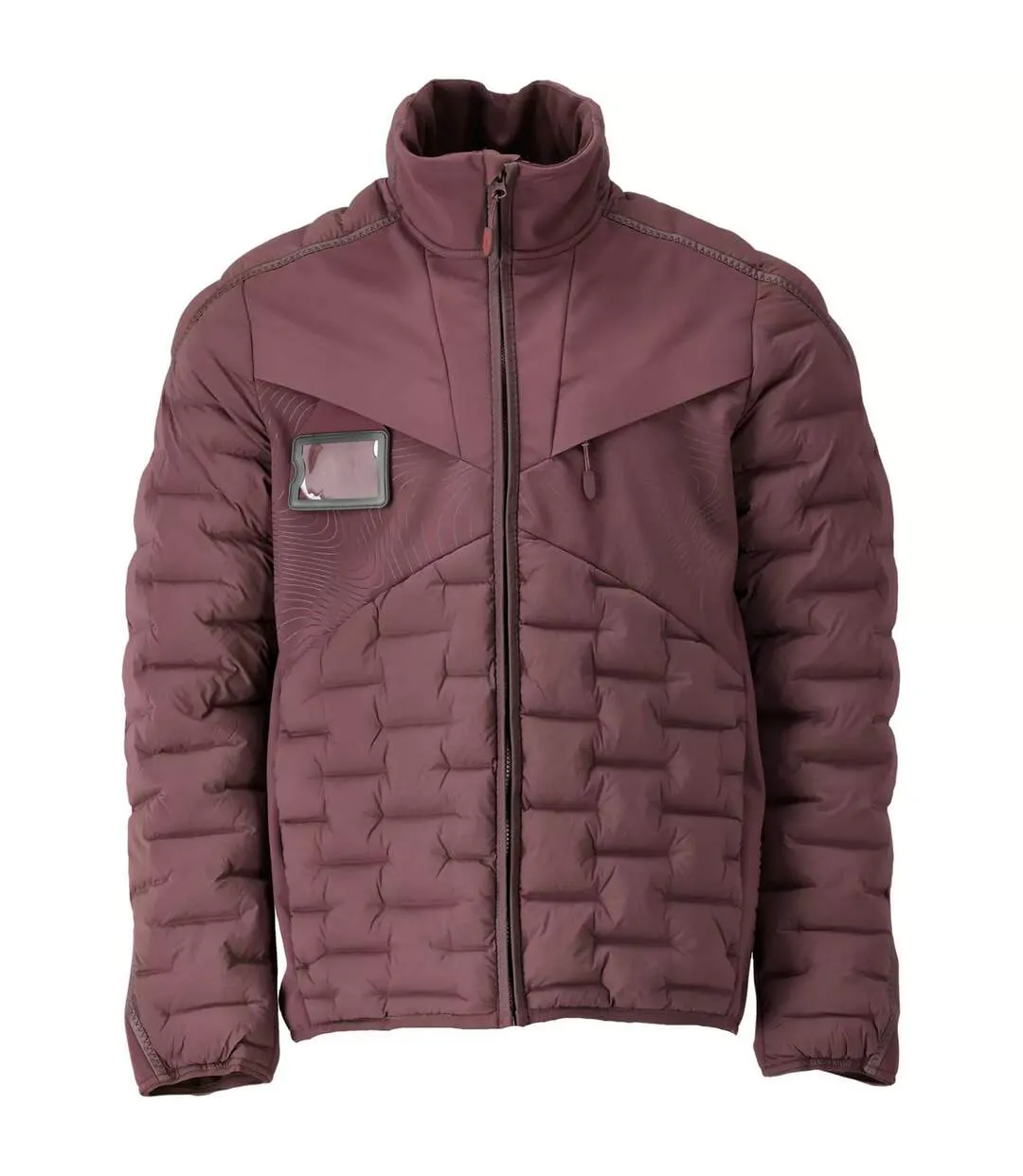 Mens Customised Quilted Jacket Bordeaux Mascot-1