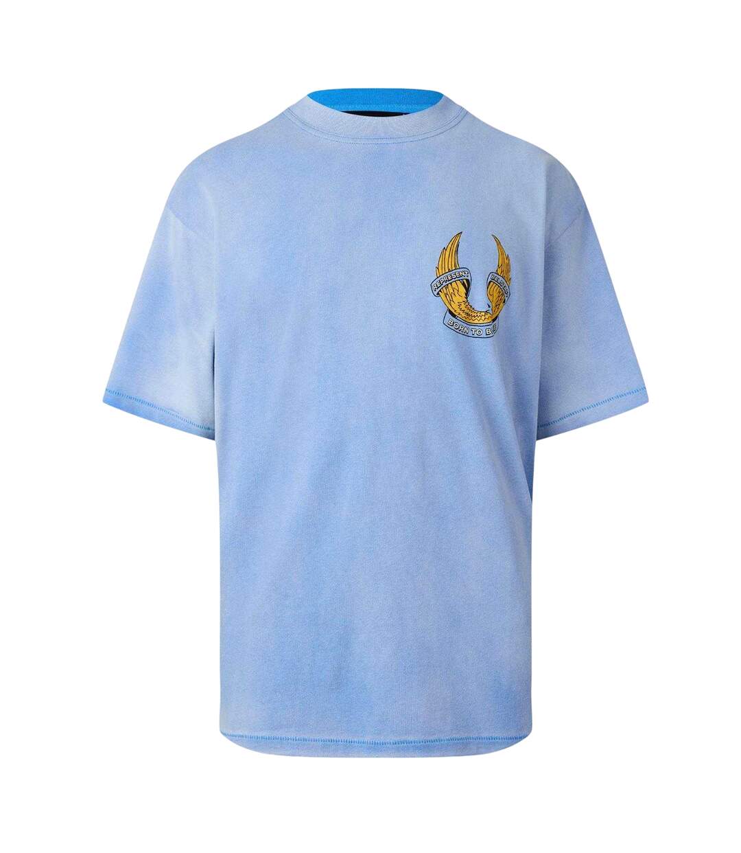 T-shirt Homme Bleu Délavé Represent-2