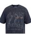 T-shirt Motif/style Cupidon Homme Noir Délavé Firetrap-4