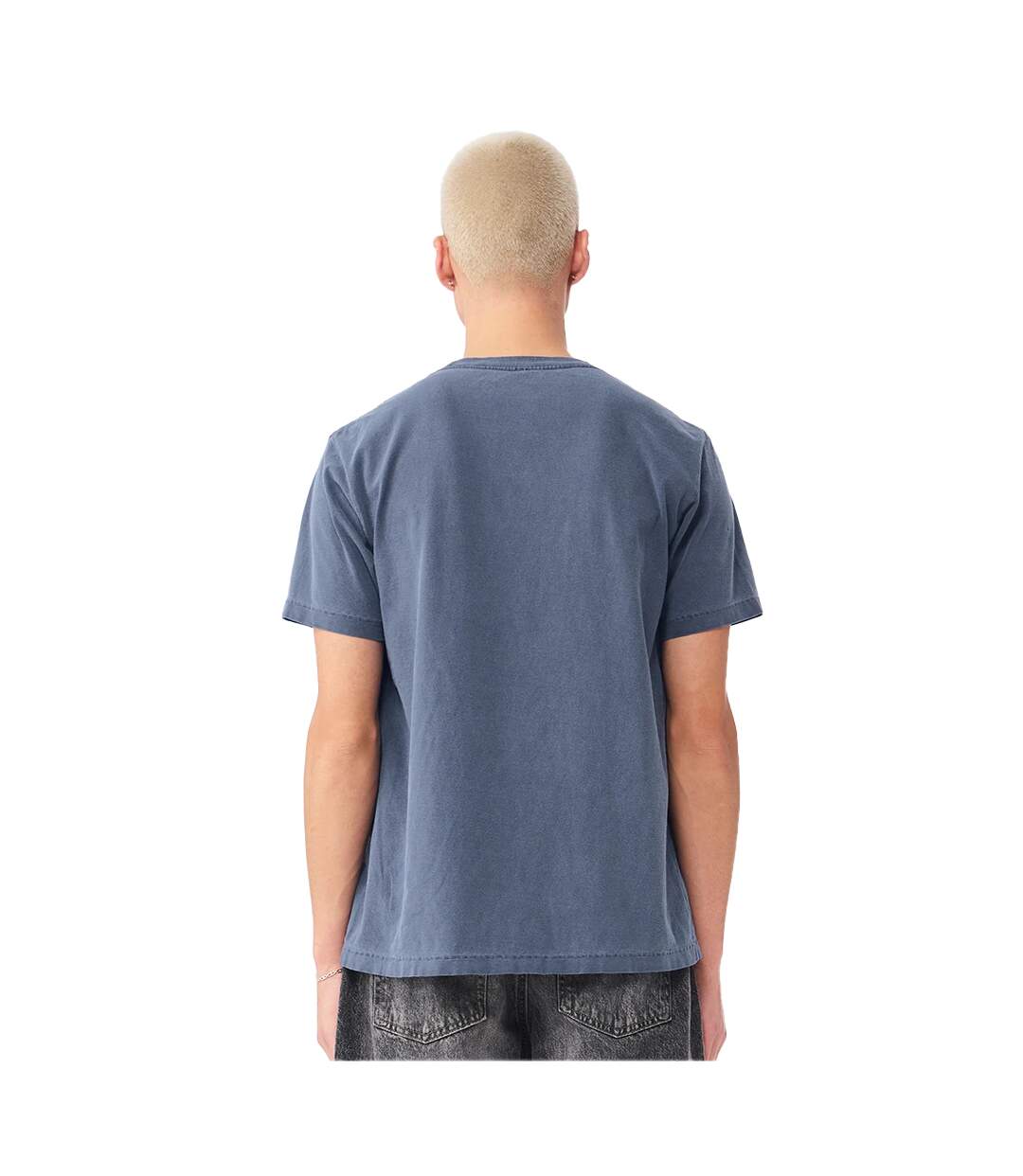 Unisex Adult Washed Canvas Heavyweight T-shirt Washed Navy Bella + Canvas-4