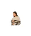 Womens/ladies Striped Cropped Jumper Stone Brave Soul-1