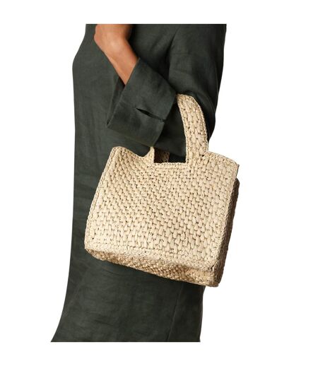 Vivid Raffia Tote Bag One Size Natural Raffia Where's That From