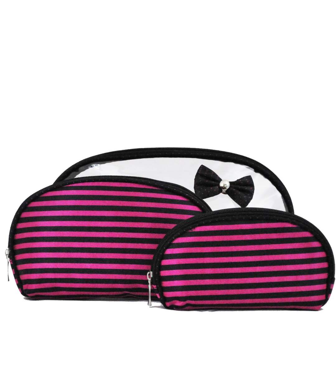 Benzi - Set de 3 trousses beauté Fantaisie - fuchsia - 6436