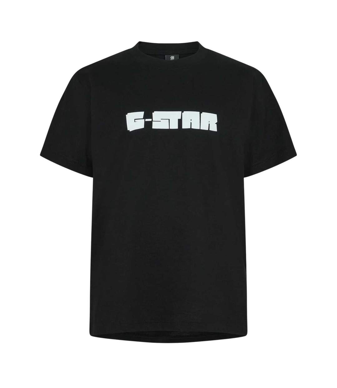Mens Script Regular T-shirt Dark Black G-Star-1