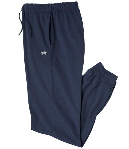 Pantalon confortable en jersey homme - marine