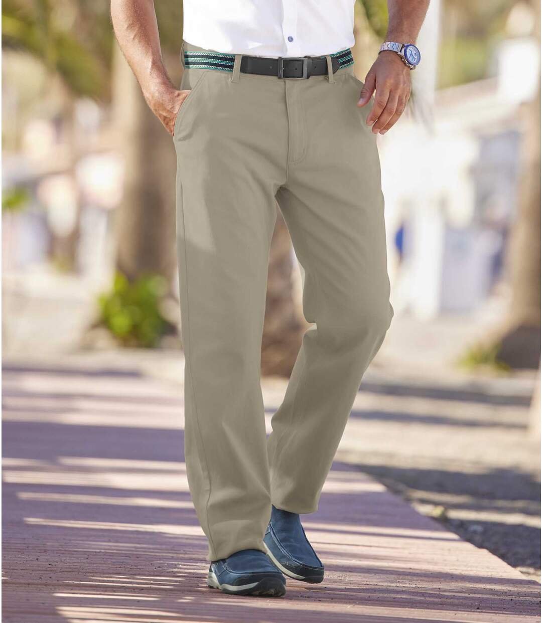 Klasyczne spodnie chino ze stretchem Atlas For Men