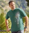 Set van 3 T-shirts met Tunesische hals Travel  Atlas For Men